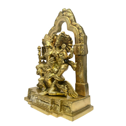 Brass Laxmi Narayana Statue Religious and Spirituality Home Decor and Gift Weight 6 Kg Height 40 cm