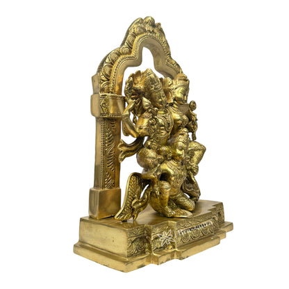 Brass Laxmi Narayana Statue Religious and Spirituality Home Decor and Gift Weight 6 Kg Height 40 cm