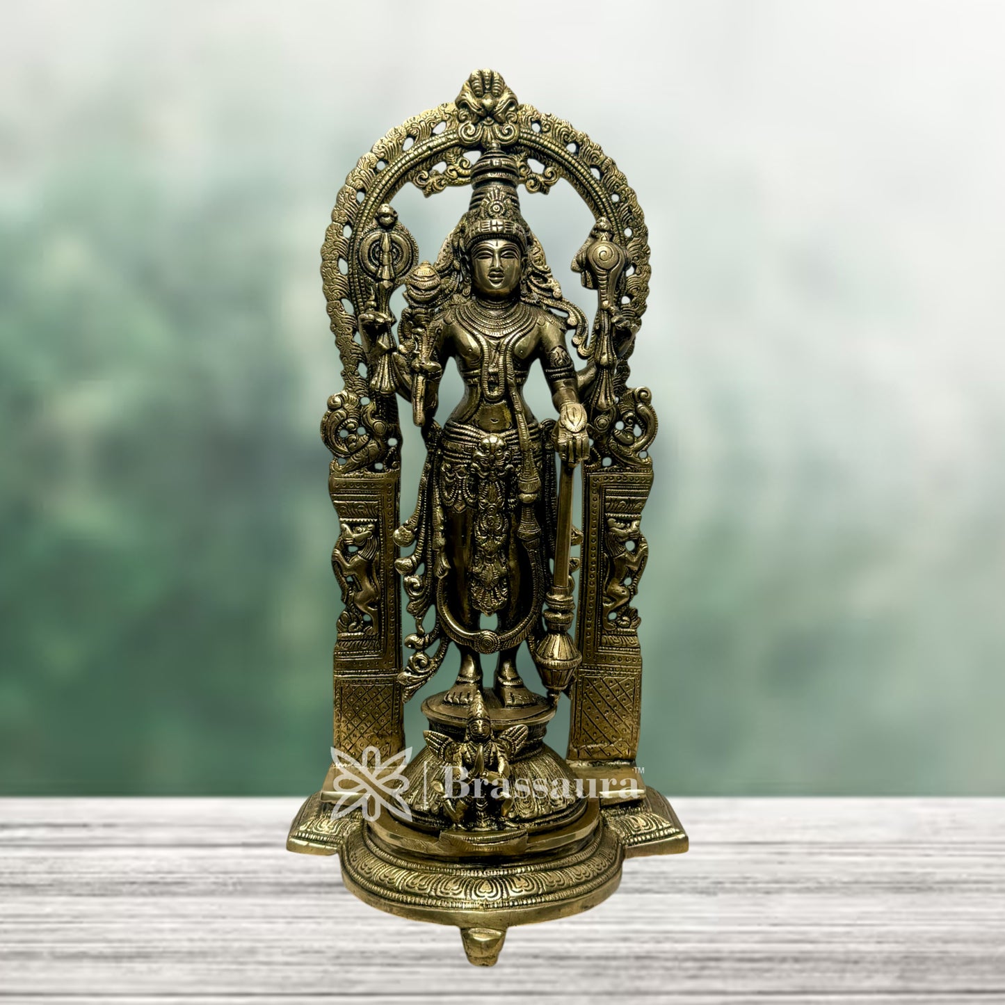 Brass Laxmi Narayana Statue Religious and Spirituality Home Decor Showpiece Brass 12 Kg Height 40 cm