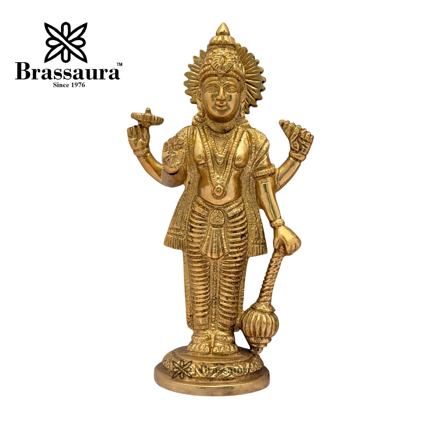 Brass Vishnu laxmi Idol for Home and Decor Weight 1.7 Kg Height 17 cm