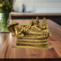 Brass Vishnu Laxmi Murti for Home and Decor Show Piece Height 11 cm Weight .6 Kg