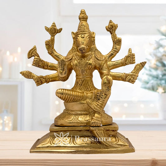 Brass Varahi Idol for Home and Decor Weight 1.8 Kg Height 17 cm