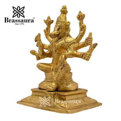 Brass Varahi Idol for Home and Decor Weight 1.8 Kg Height 17 cm