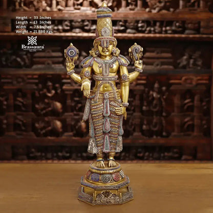 Brass Bala Ji statue for home and decor and gift Item weight 21.88 kg Height 33 inch