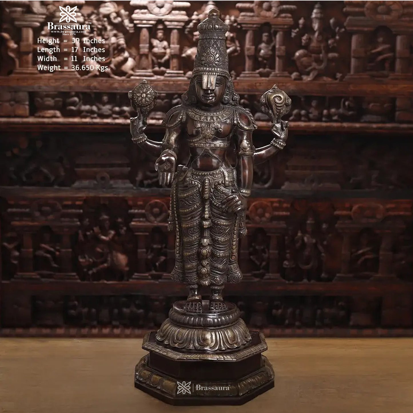 Brass Bala Ji statue for home and decor and gift Item weight 36.65 kg Height 39 inch