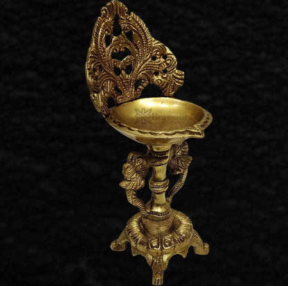 Brassaura™ Brass Decorative Piece – Height 9 Inches, Width 3 Inches, Depth 3.5 Inches & Weight 1.2 Kgs