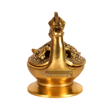 Brassaura™ Brass Decorative Piece – Height 5 Inches, Width 3.5 Inches, Depth 6 Inches & Weight 1.2 Kgs