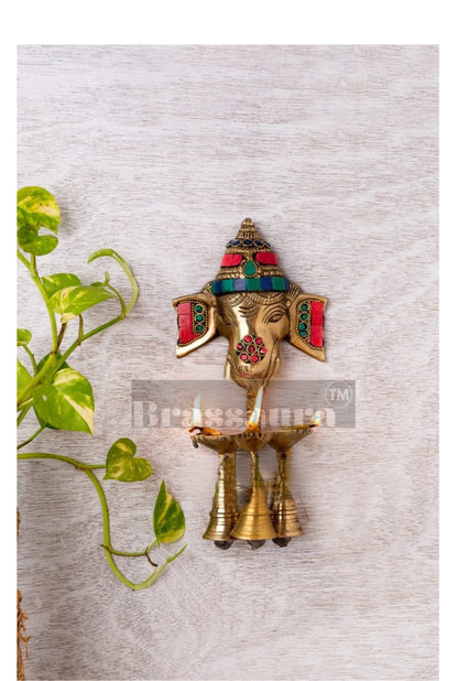 Handcrafted PU Wall Hanging with Colorful Stones – Height 9.5 Inches, Weight 1.2 Kgs