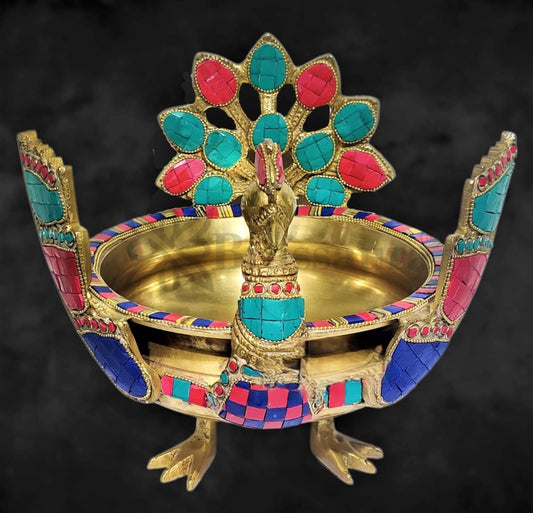 Brassaura™ Intricately Handcrafted Brass Urli – 2 kgs, 9 Inches Height – Traditional Decorative Bowl for Home Ambiance