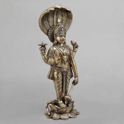 Brass Vishnu Smooth finish 17” Inches
