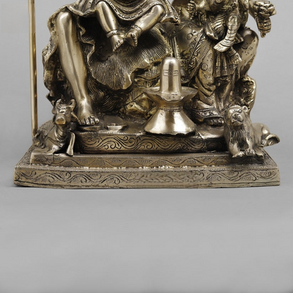 Handcrafted statue Brass Shiv Parivaar Inches