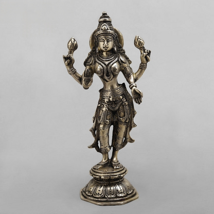 Handcrafted statue Brass  Laxmi Idol 10 Inches