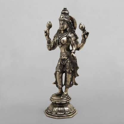 Handcrafted statue Brass  Laxmi Idol 10 Inches