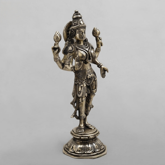 Handcrafted statue Brass  Laxmi Idol 10 Inches