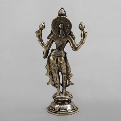 Handcrafted statue Brass  Laxmi Idol 10 Inches