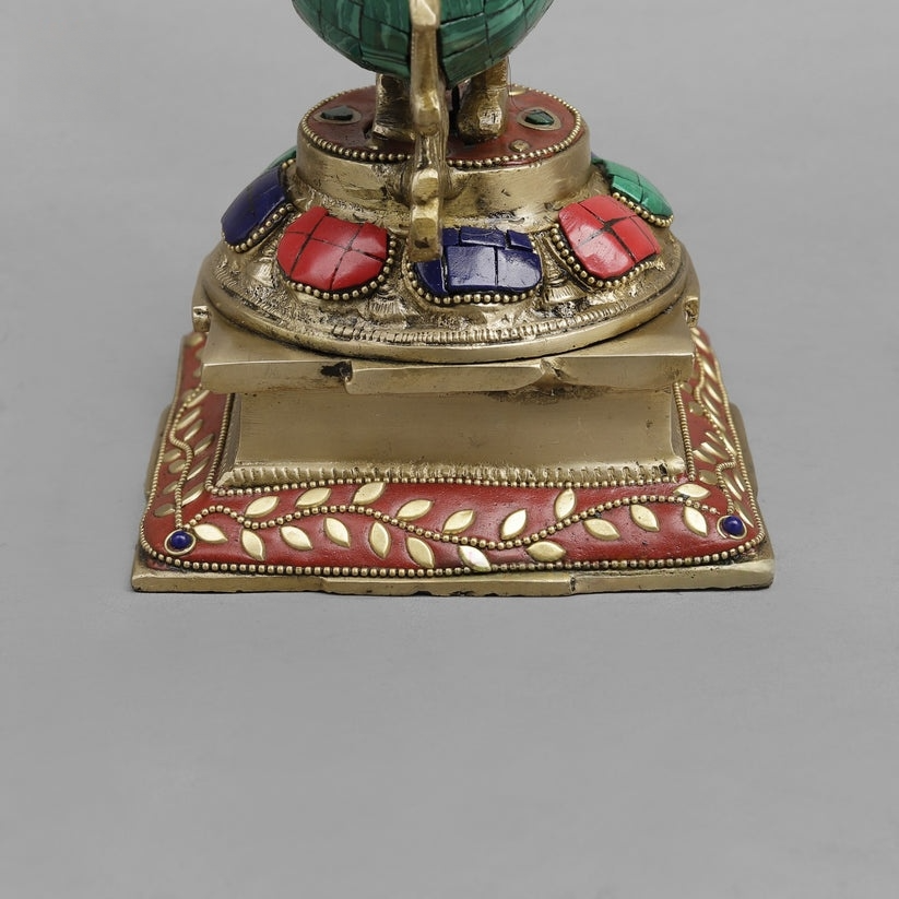 Brassaura® Dancing Lord Ganesha Brass Statue | Pure Brass | Height 14 Inches & Weight 4.840 kgs
