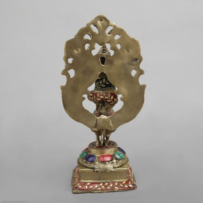 Brassaura® Dancing Lord Ganesha Brass Statue | Pure Brass | Height 14 Inches & Weight 4.840 kgs