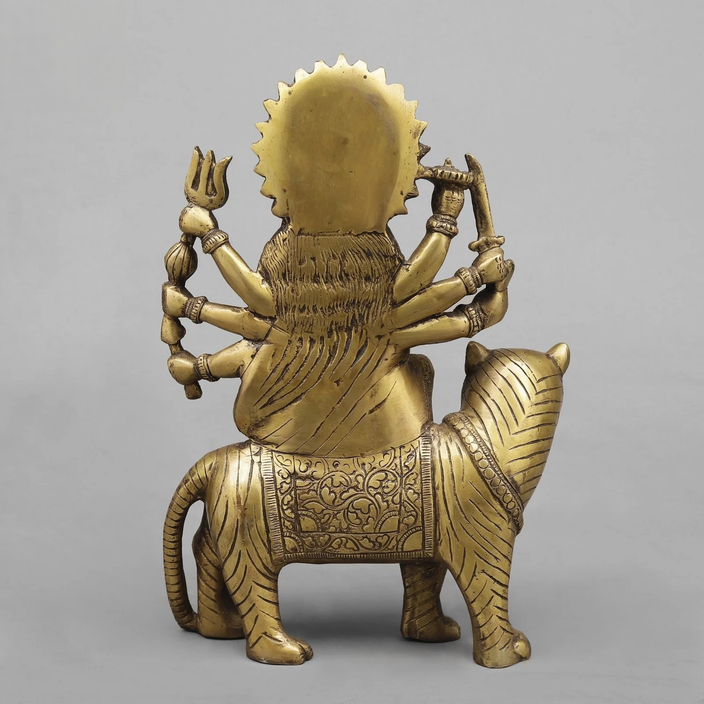 Brassaura® Brass Maa Durga Statue | Height 13 Inches