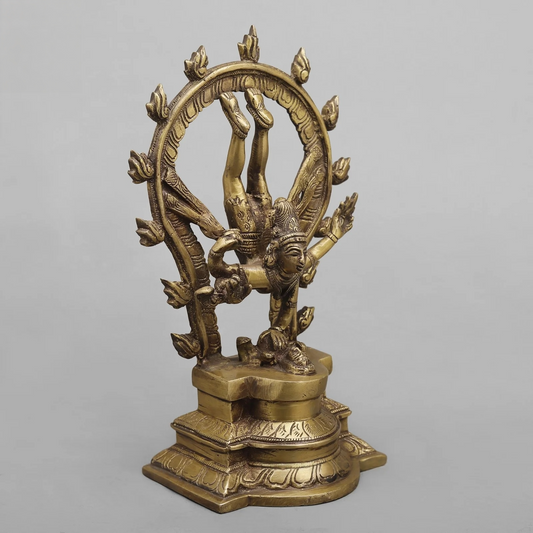 Brassaura® Brass Nataraja Shiva Statue | Height 12 Inches