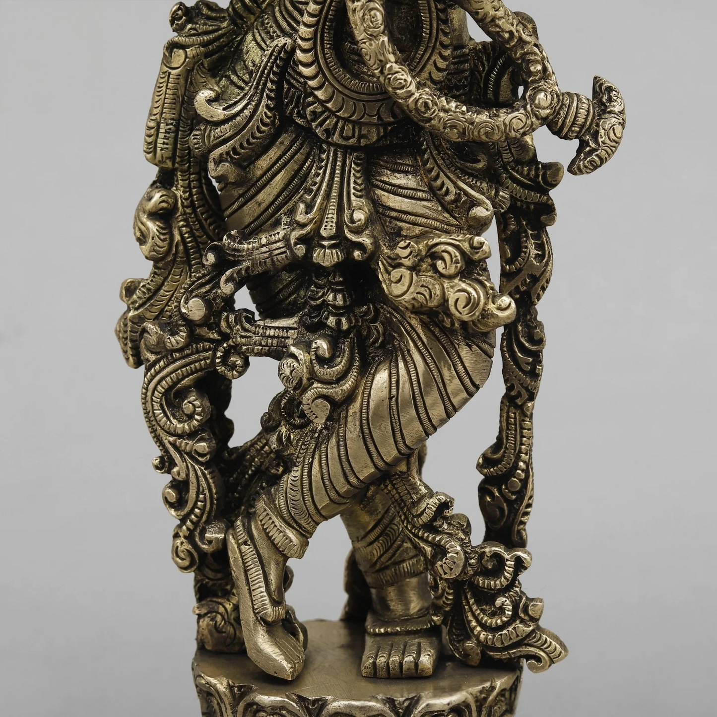 Brassaura® Brass Krishna Statue | Height 14 Inches