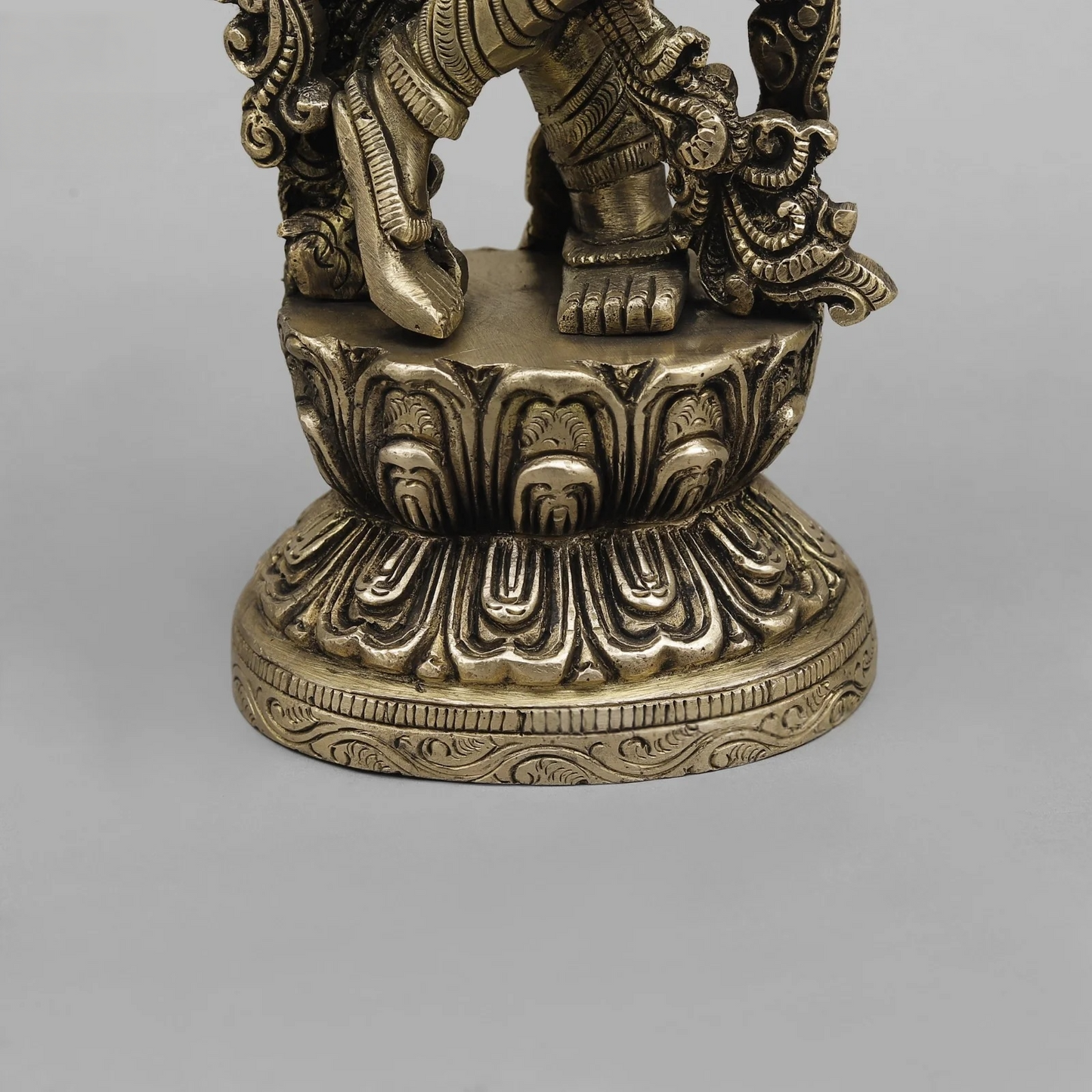 Brassaura® Brass Krishna Statue | Height 14 Inches