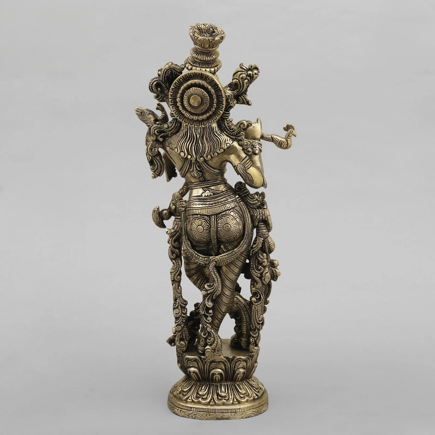 Brassaura® Brass Krishna Statue | Height 14 Inches