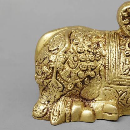 Brassaura® Brass Nandi Statue | Height 5 Inches
