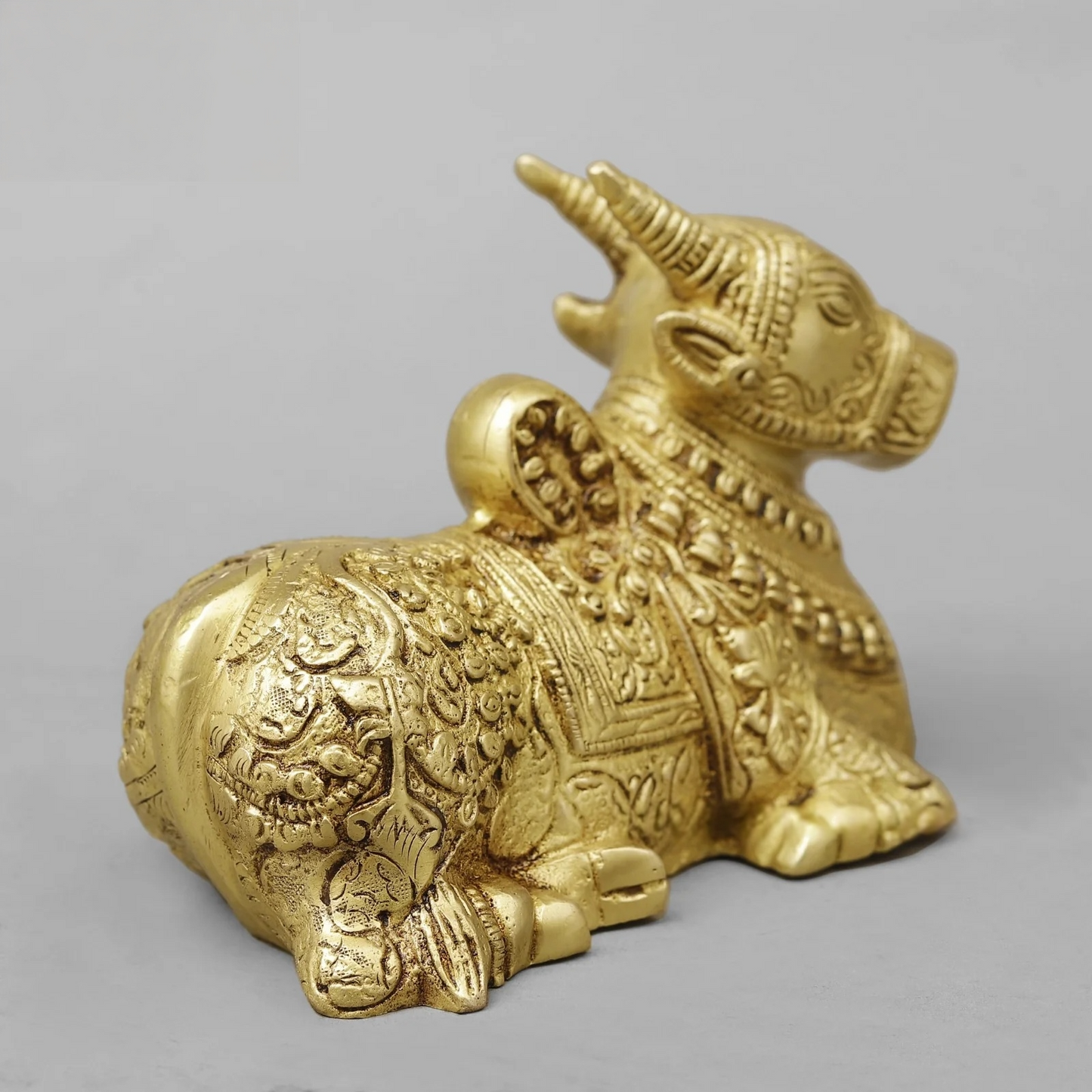Brassaura® Brass Nandi Statue | Height 5 Inches