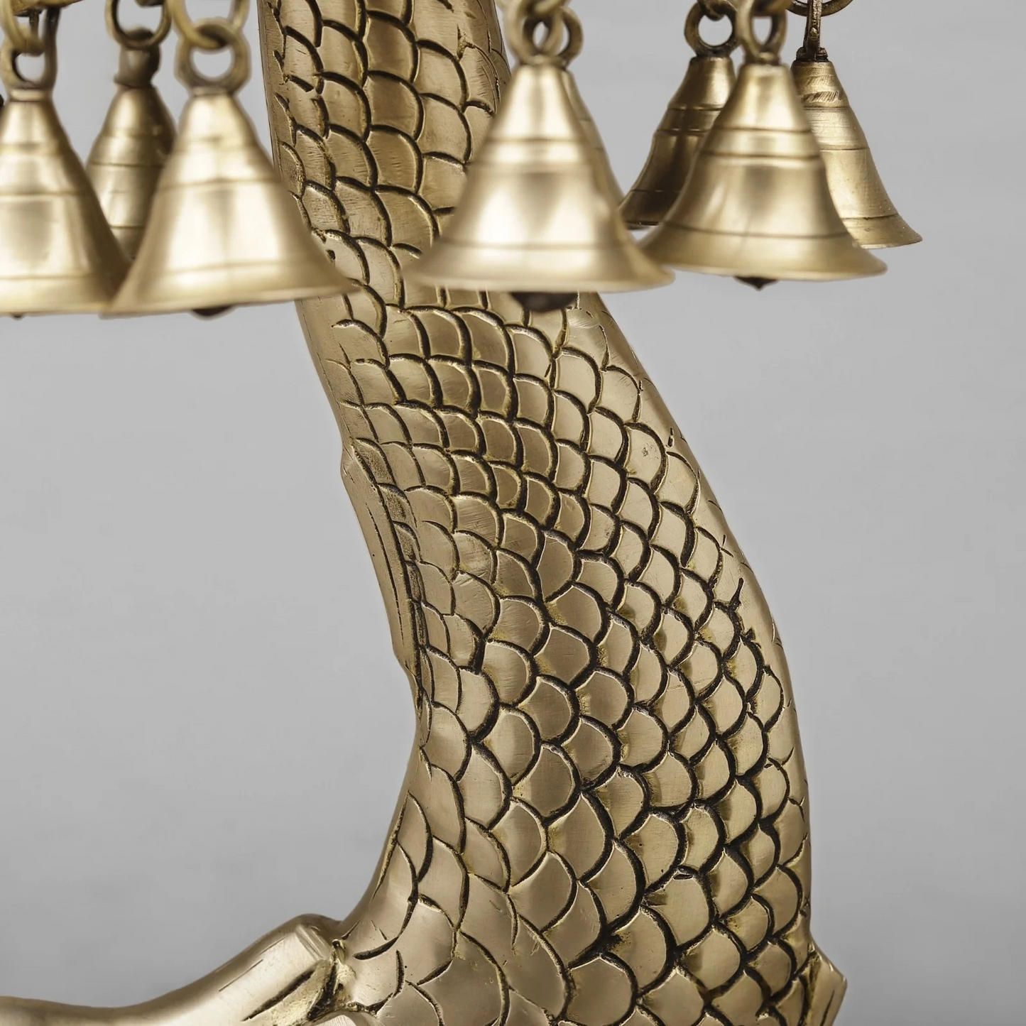 Brassaura® Koi Fish Brass Sculpture | Symbol of Prosperity & Abundance | Height 16.5 Inches & Weight 7.48 Kgs