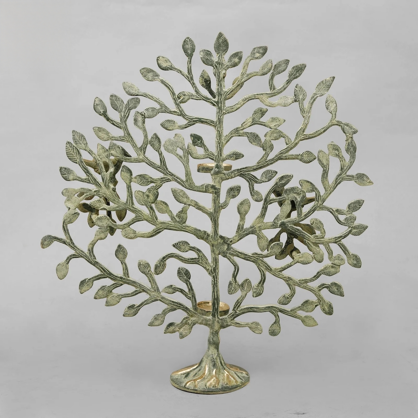 Brassaura® Tree of Life with Birds Brass Sculpture | Dual-Tone Artistic Finish | Height 17 Inches & Weight 2.94 Kgs