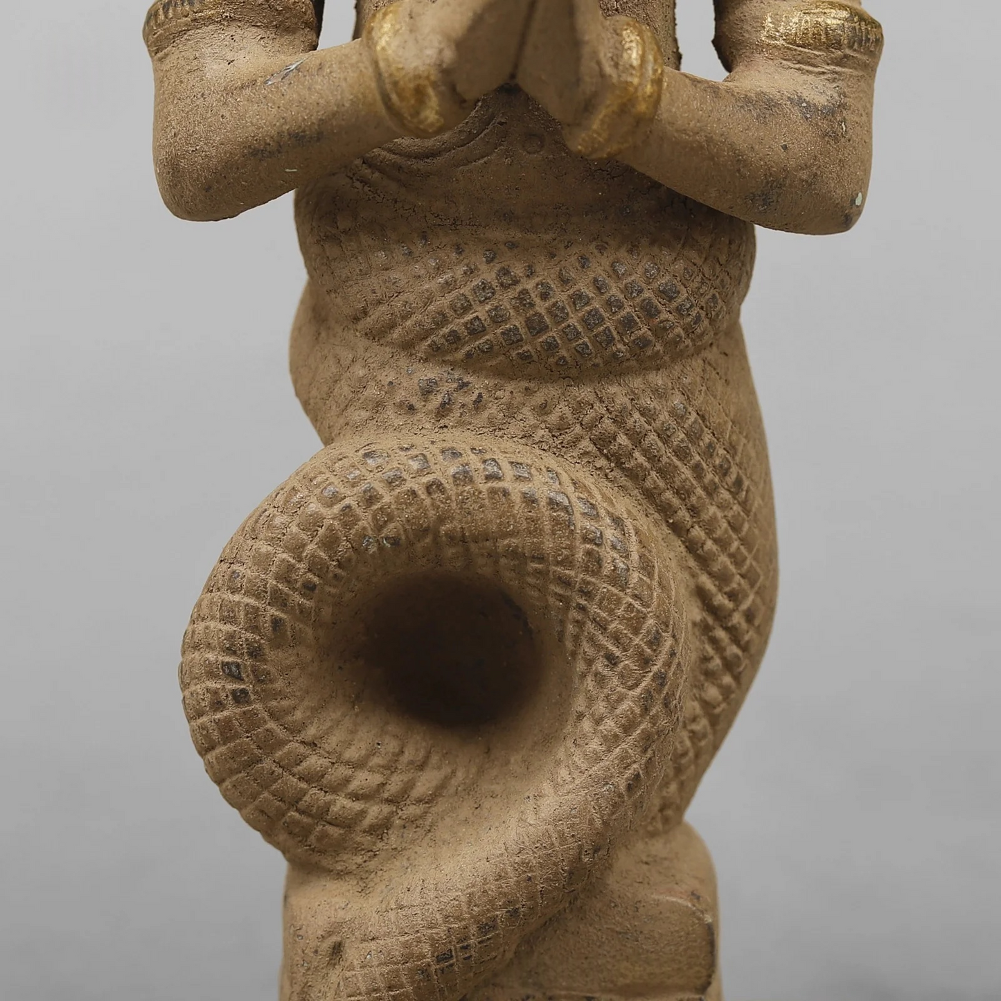 Brassaura® Brass Naga Devta Idol | Sacred Serpent Deity Statue with Sheshnag Canopy | Traditional Brass Sculpture for Home Temple, Spiritual Décor & Gifting | 9.5 Inches | 1.88 Kg