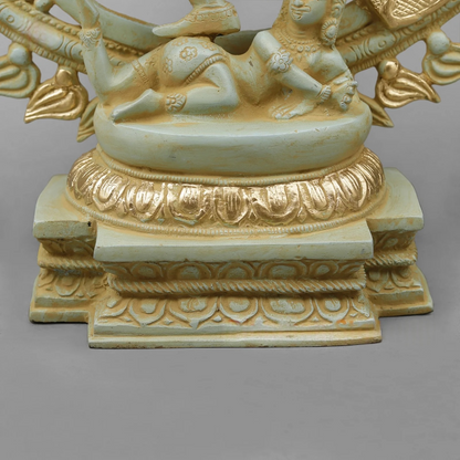 Brassaura® Brass Nataraja Shiva Statue | Handcrafted Dancing Lord Shiva Idol for Home Temple, Living Room & Office Décor | Antique Dual Tone Finish | Premium Brass Murti | 21 Inches | 10.72 Kg
