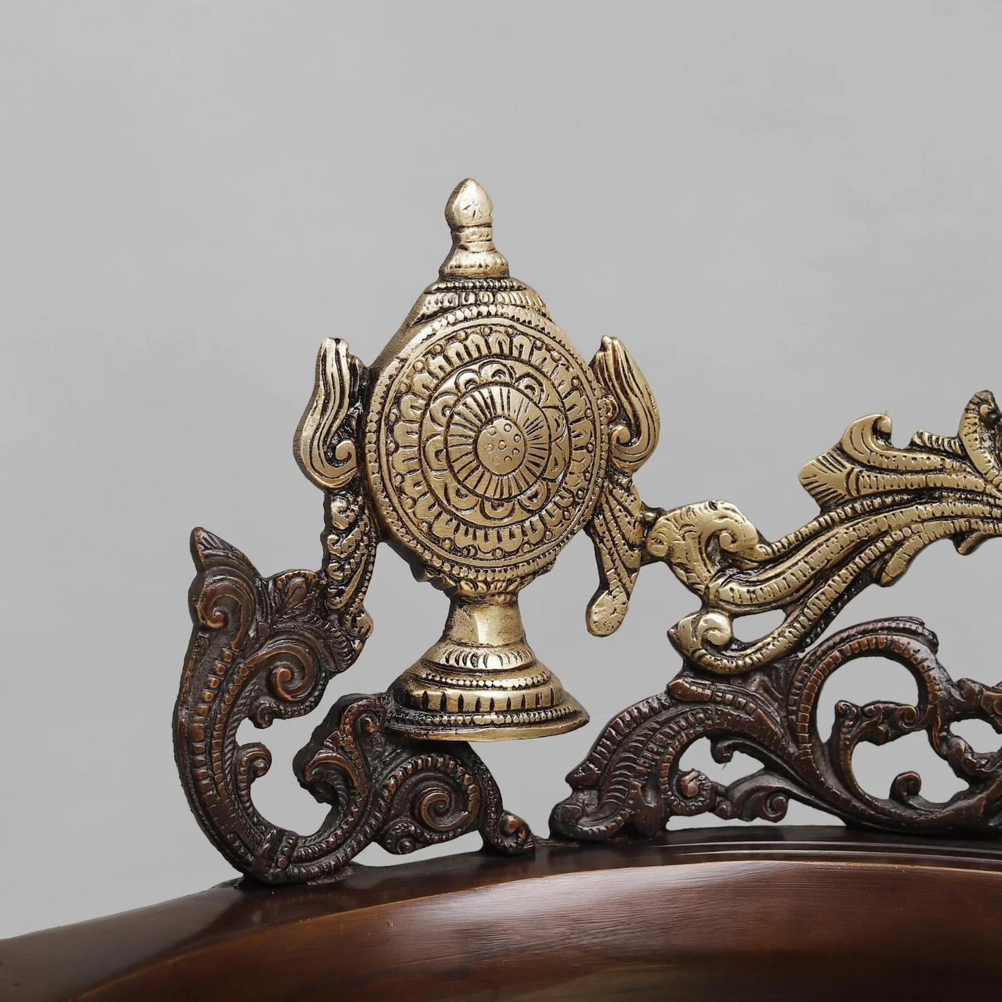 Brassaura® Brass Tirupati Balaji Decorative Urli with Dashavatara, Shankha & Chakra | Height 16.5 Inches | Weight 14 Kgs