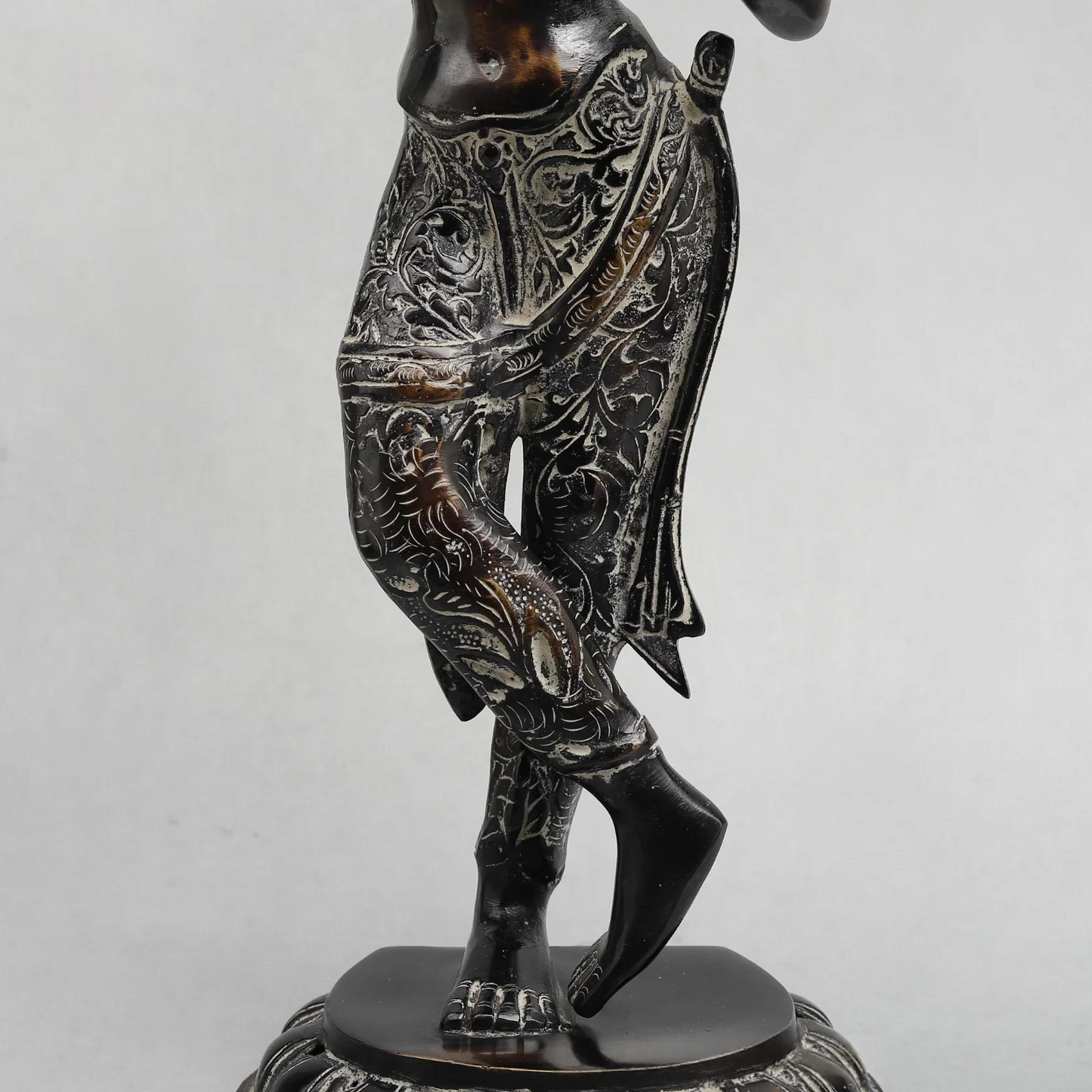 Brassaura® Dancing Tara Devi Statue with Antique Black Finish | Handcrafted Goddess Tara Idol Spiritual Décor | Height 19 Inches | Weight 4.16 Kgs