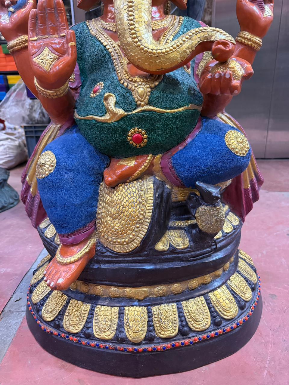 Brassaura® Brass Ganesh Statue | Height 35.04 Inches & Weight 48 kg