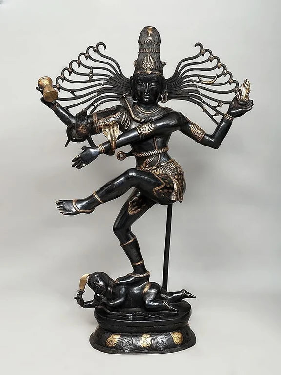 Brassaura® Brass Dancing Shiva Nataraja Sculpture | Height 57 Inches