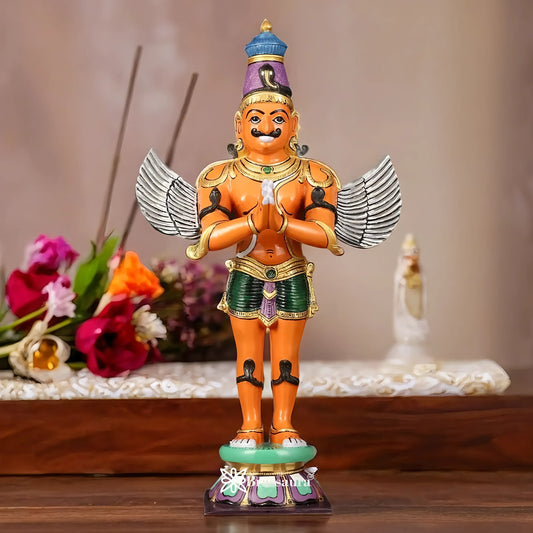 Handcrafted Superfine Brass Garuda Statue – Height 22 Inches, Weight 12 Kgs
