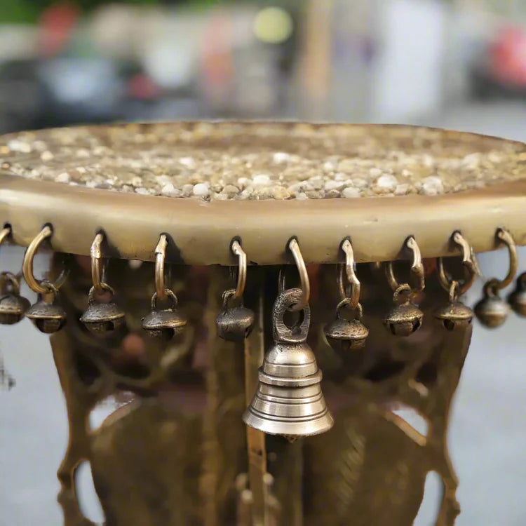 Brassaura® Brass Chowki | Height 11.5 Inches