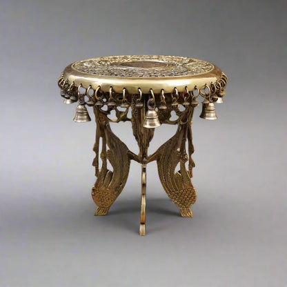 Brassaura® Brass Chowki | Height 11.5 Inches