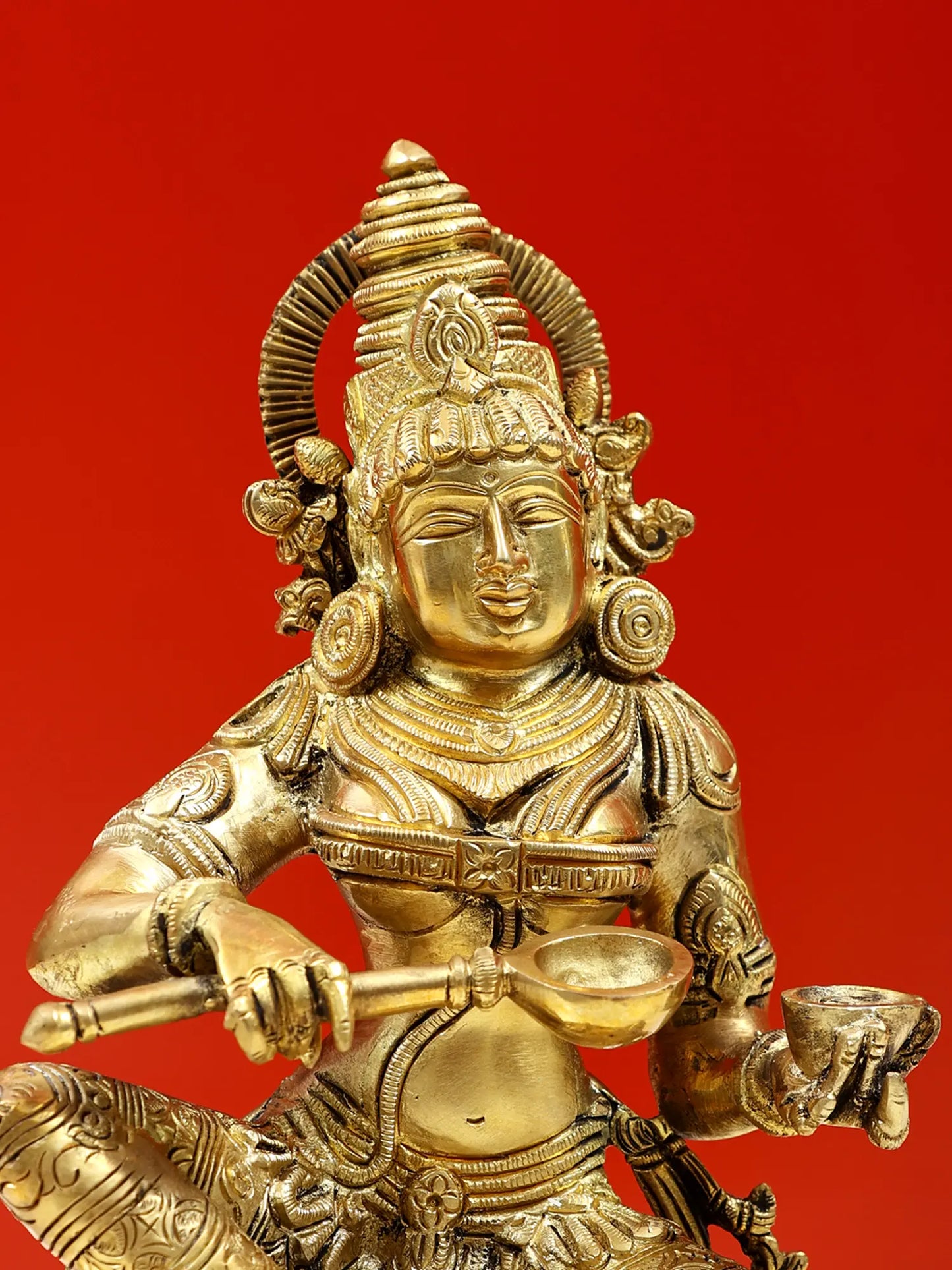Brassaura® Brass Goddess Annapurna Statue | Height 10 Inches & Weight 4 kg