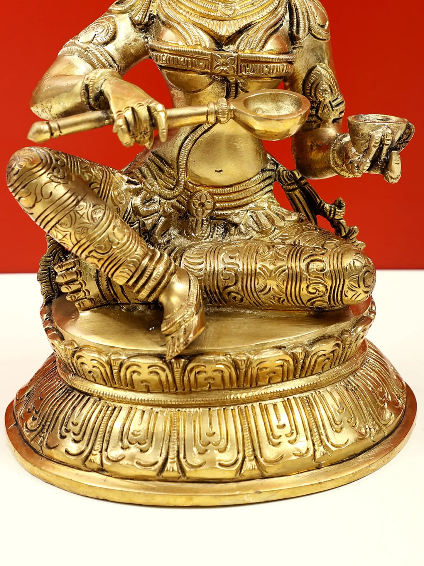 Brassaura® Brass Goddess Annapurna Statue | Height 10 Inches & Weight 4 kg