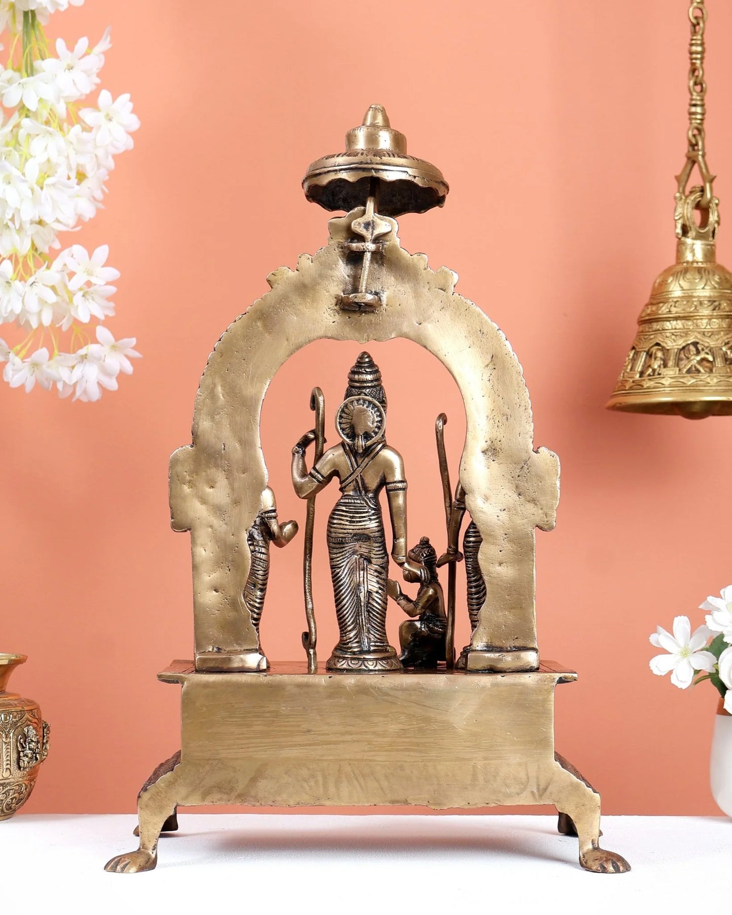 Brassaura® Brass Ram Darbar Statue | Height 16 Inches