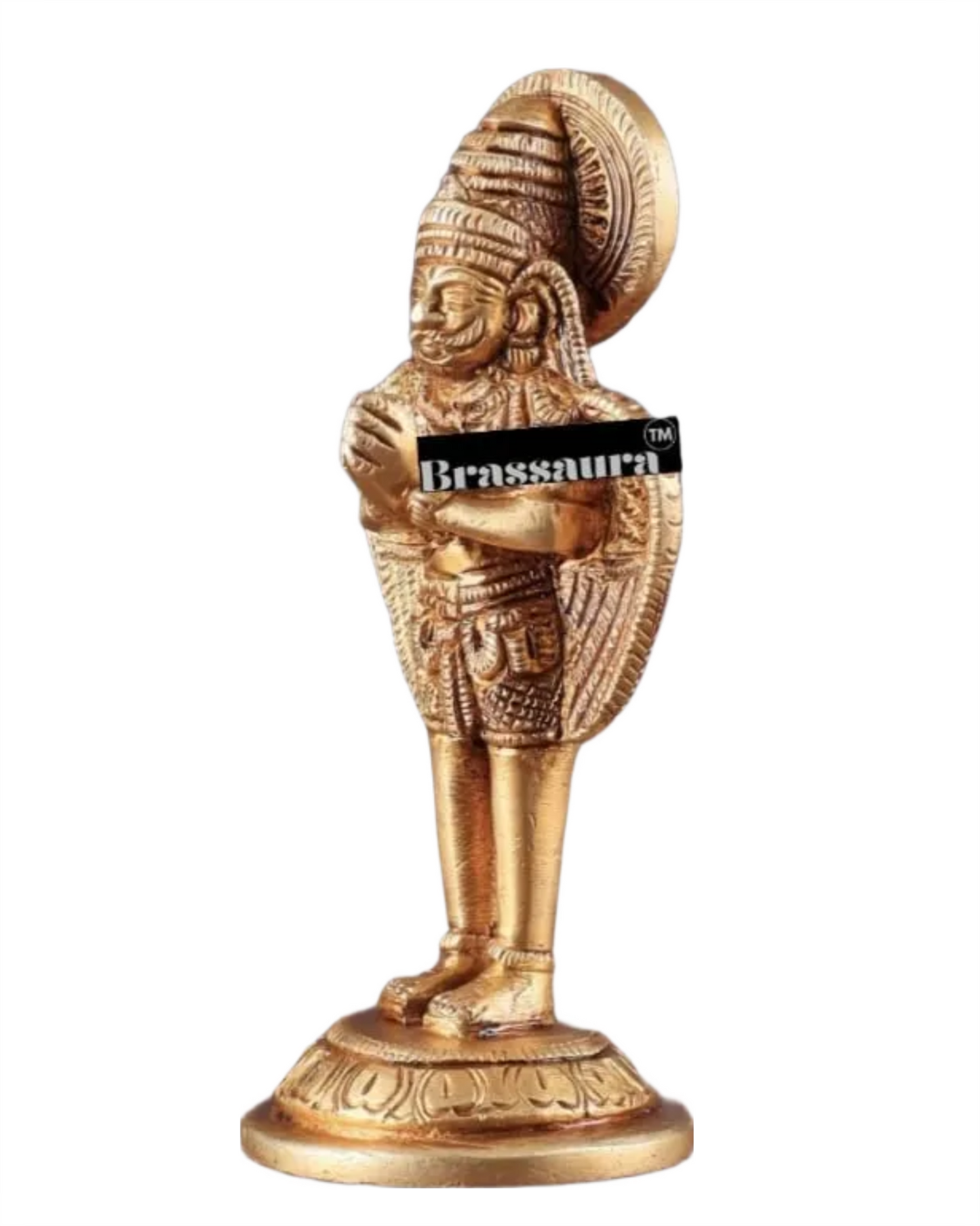 Handcrafted Brass Garuda Idol – Height 6 Inches, Weight 600 Grams