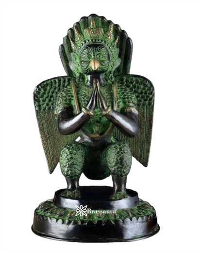 Black & Green Antique Brass Idol – Height 17 Inches, Weight 12.7 Kgs