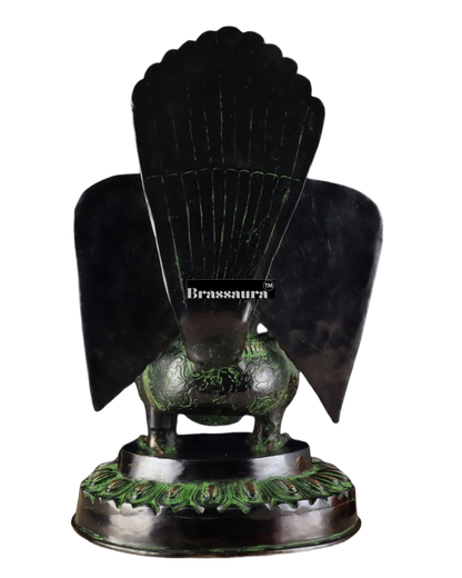 Black & Green Antique Brass Idol – Height 17 Inches, Weight 12.7 Kgs
