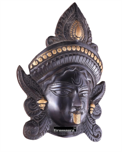 Brassaura™ Brass Goddess Durga Wall Mount – Height 10.5 Inches & Weight 2.2 Kgs