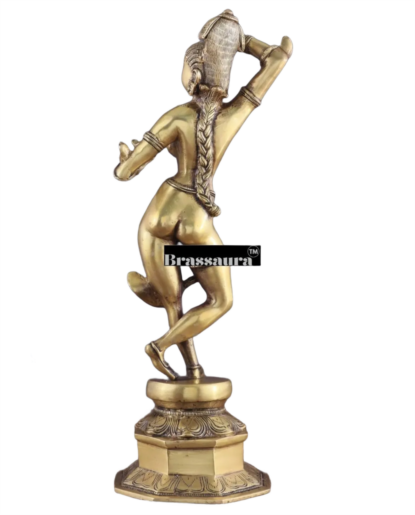 Brassaura™ Pure Brass Celestial Being Statue – Height 16.25 in