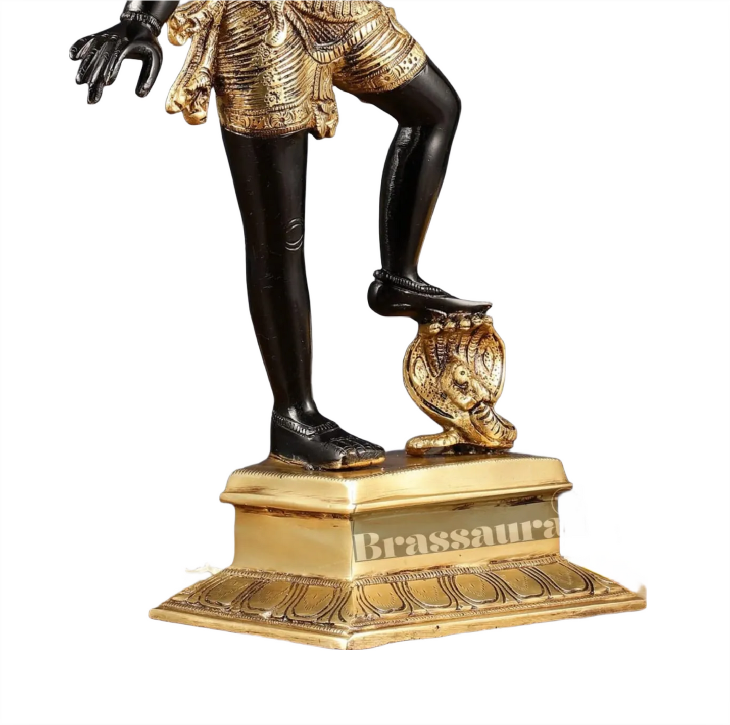 Brassaura™ Pure Brass Lord Varaha with Bhooma Devi Idol – 17.5 Inch Height, 6.3 kg Weight | Handcrafted Vishnu Avatar Statue for Home & Temple