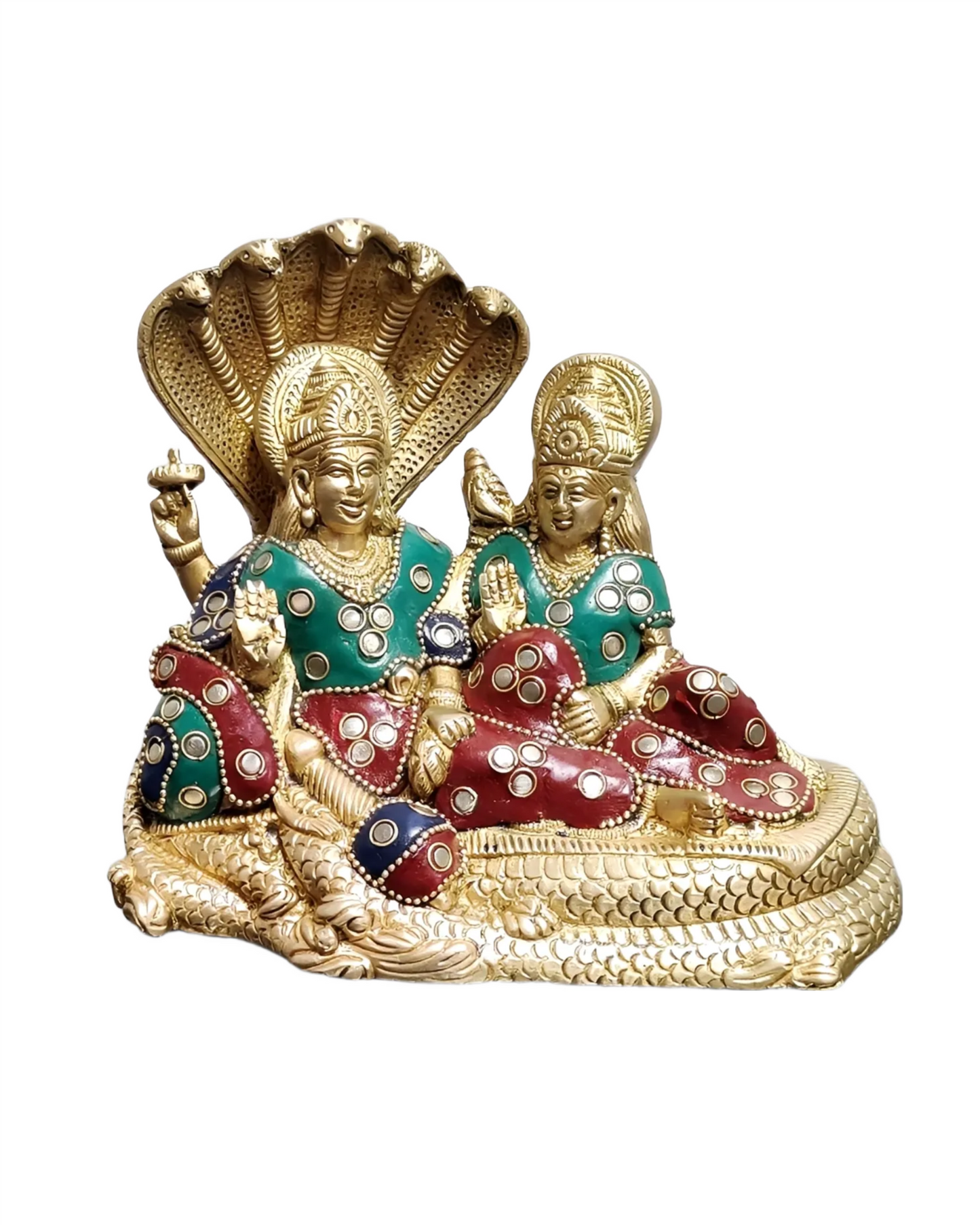 Brassaura™ Brass Idol with Golden Finish – 2.2kg, 6.5-Inch – Vaastu-Compliant Decor for Home, Office & Gifting