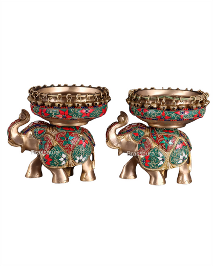 Brassaura™ Elegant Brass Urli Bowl – 6 kgs, 7.5 Inches Height – Traditional Floating Diya & Flower Bowl for Home Decor